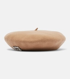 Roger Vivier Embellished wool beret