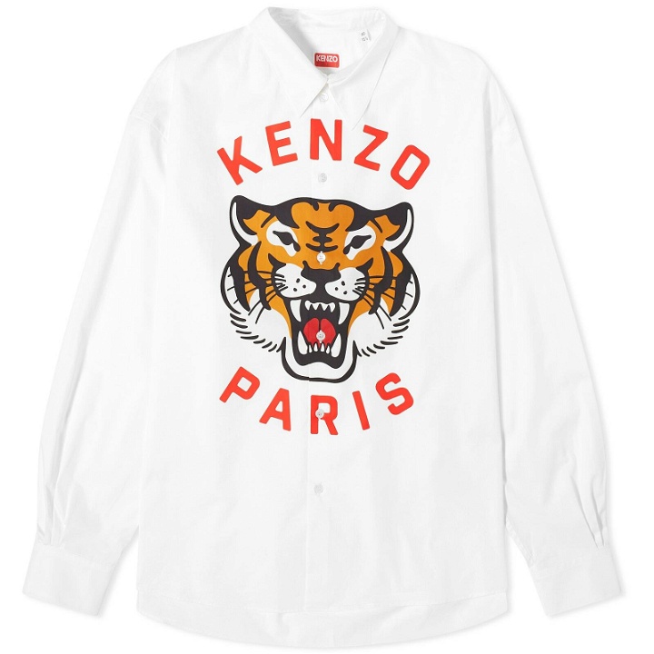 Photo: Kenzo Men's Lucky Tiger Shirt in White
