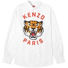 Kenzo Men's Lucky Tiger Shirt in White