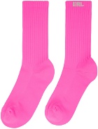 ERL Pink Knit Socks