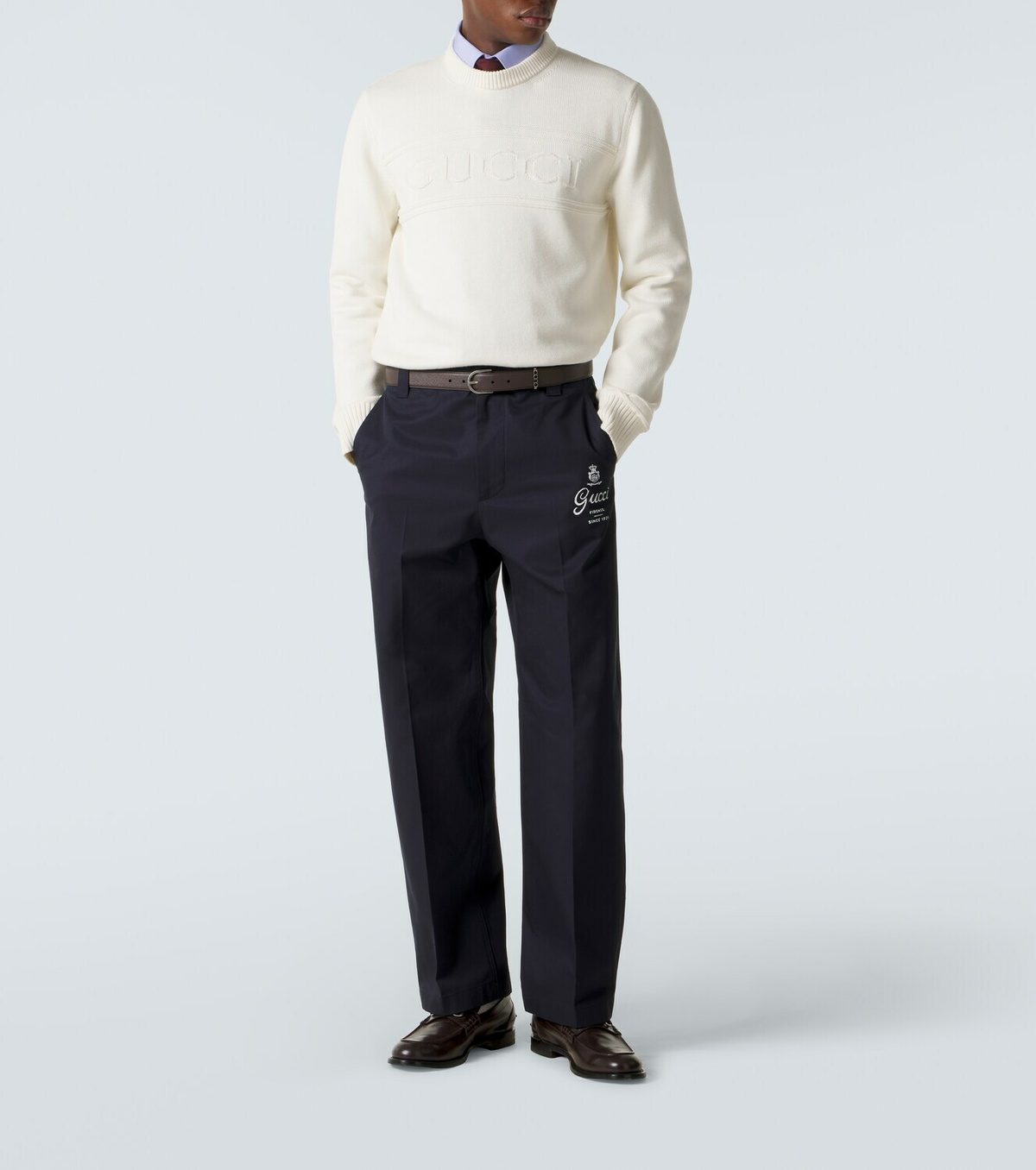 Gucci Logo cotton and wool sweater