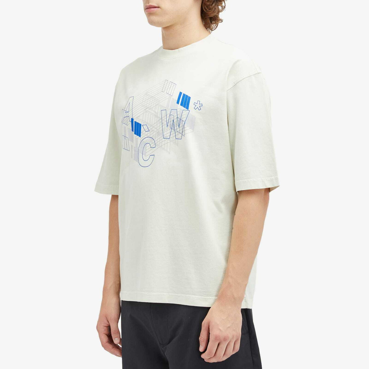 ★A-COLD-WALL★ Schematic Short Sleeve T-Shirt Beige Bone AC A-COLD-WALL* Men's Schematic T-Shirt in Beige Bone A-Cold-Wall*