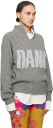 ERL Gray 'Dangerous' Sweater