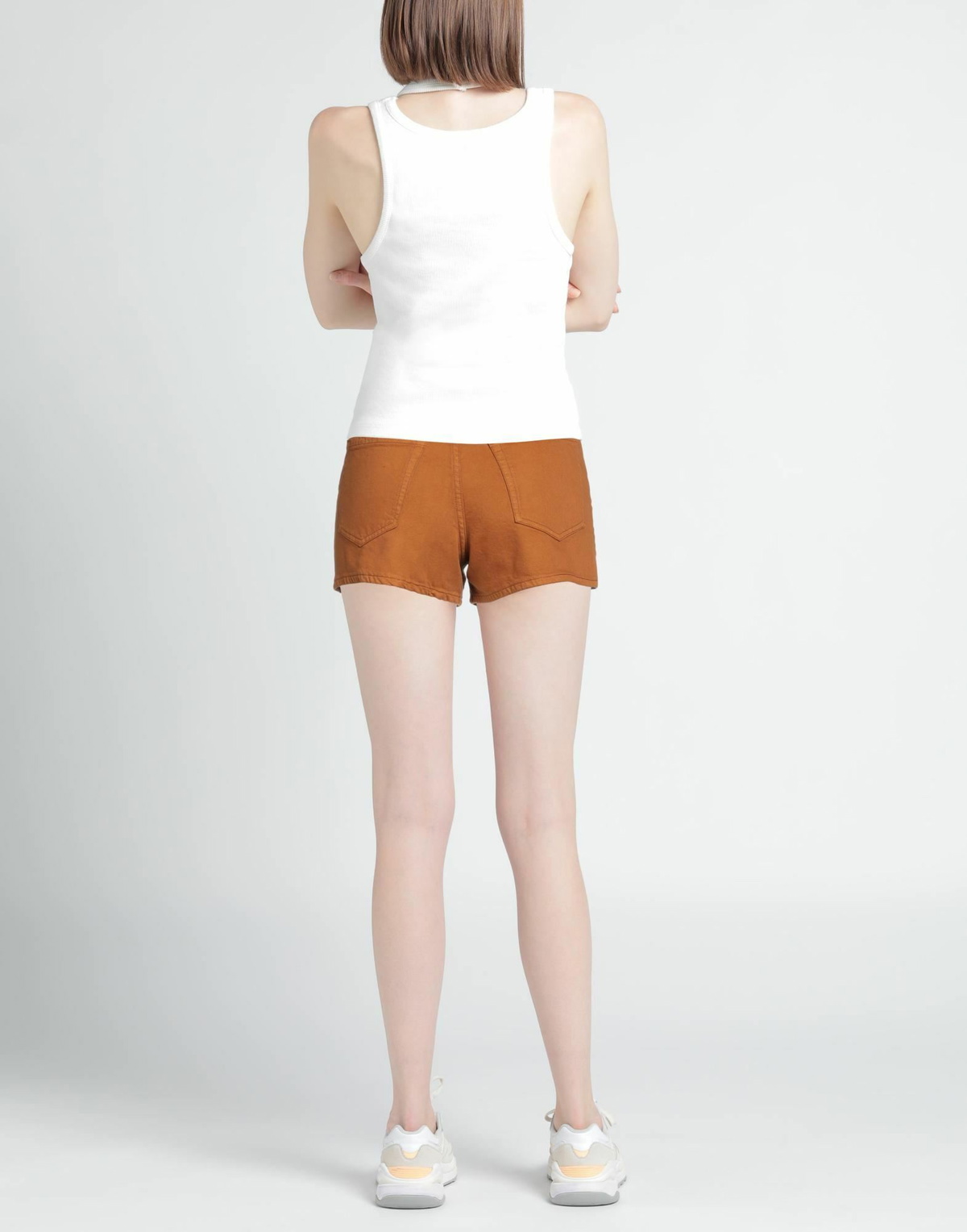 Jucca Womens Denim shorts Camel