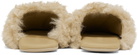 Stand Studio Beige Polly Slippers & Pouch Set