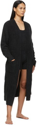 SKIMS Black Knit Cozy Shorts