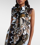 Pucci Marmo silk twill scarf