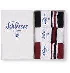 Schiesser - Bjorn Pack of Three Striped Ribbed Cotton-Blend Socks - Multi