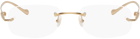 Cartier Gold Rimless Glasses
