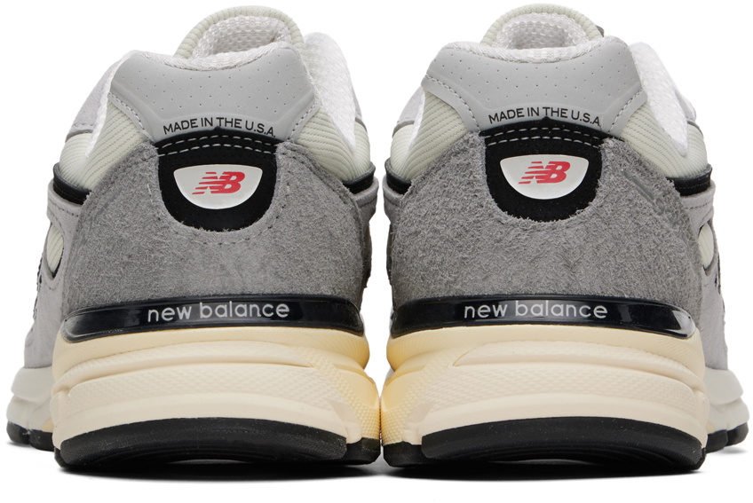 New Balance Gray Made In USA 990v4 Sneakers New Balance