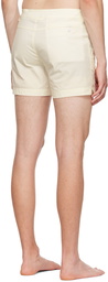 TOM FORD Off-White Polyester Swim Shorts