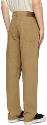 YMC Beige Waffle Cord Papa Trousers