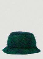 Brushed Bucket Hat in Dark Green