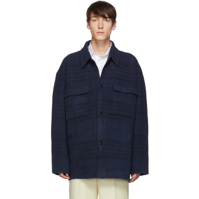 Jacquemus Navy Le Vest En Maille Jacket Jacquemus