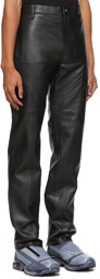 HELIOT EMIL Black Leather Trousers