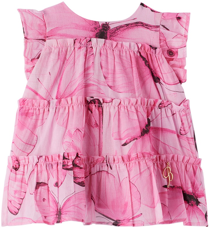 Photo: Miss Blumarine Baby Pink Tiered Dress