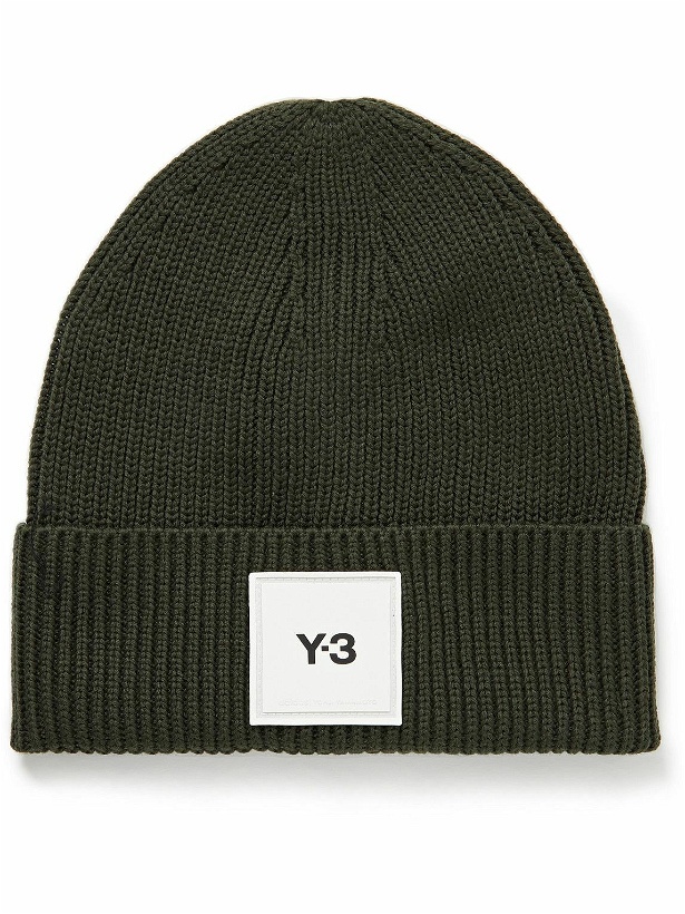 Photo: Y-3 - Logo-Appliquéd Ribbed Merino Wool Beanie
