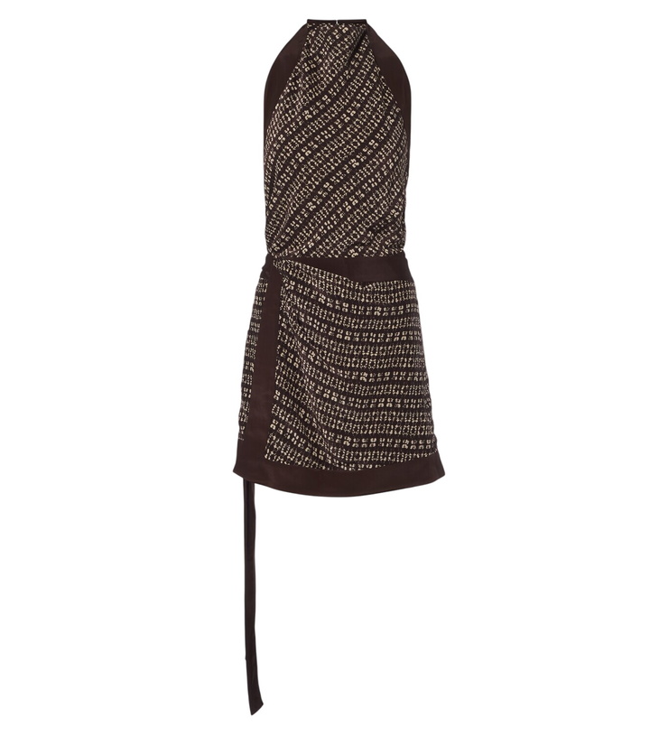 Photo: SIR Astrid printed open-back minidress