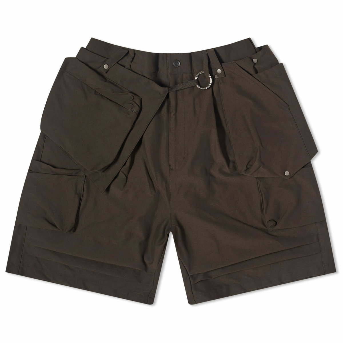 GOOPiMADE Men's MOX-01 Yoroi- Utility Pocket Shorts in Rusty Iron