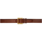 Paul Smith Brown Wide Buckle Belt