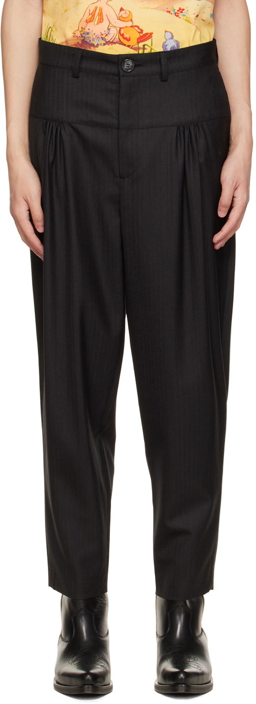 Molly Goddard Gray Peggy Trousers