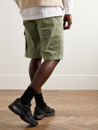 C.P. Company - Straight-Leg Stretch-Cotton Twill Cargo Shorts - Green