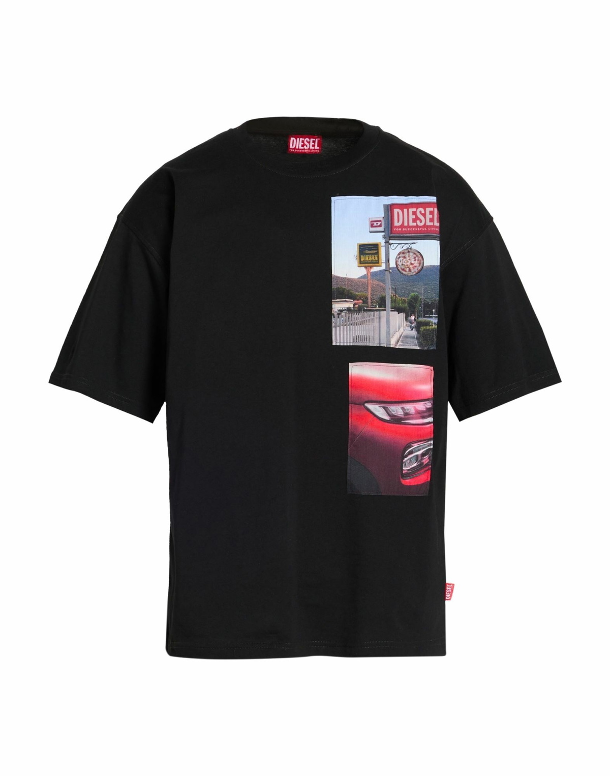 Diesel Mens T-shirt in Black