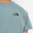 The North Face Men's Raglan Redbox T-Shirt in Goblin Blue