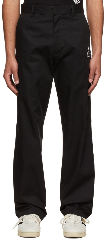 Photo: Just Cavalli Black Polyester Trousers