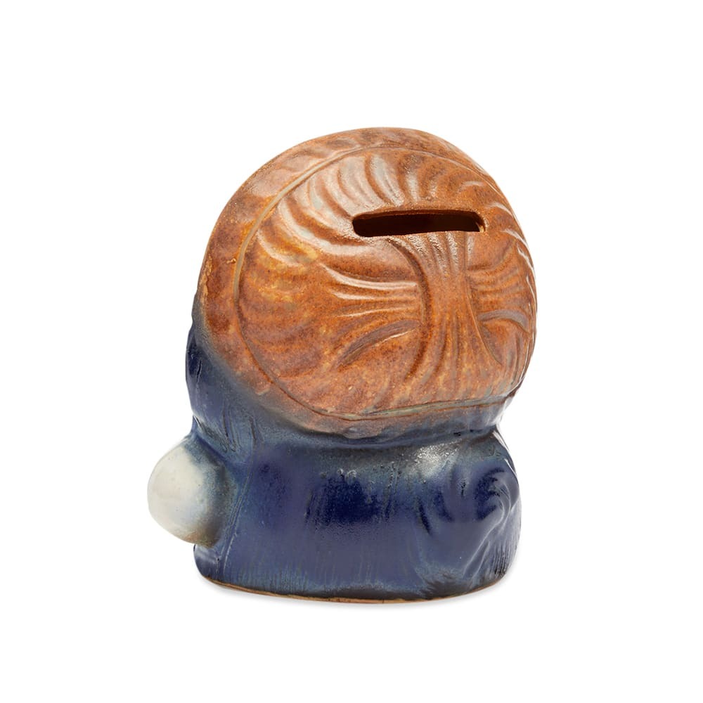 BEAMS JAPAN Fortune Raccoon Dog Piggy Bank in Navy