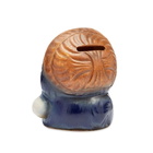 BEAMS JAPAN Fortune Raccoon Dog Piggy Bank in Navy