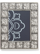 BUCCELLATI - Double Linenfold Silver Photo Frame, 6 x 4""