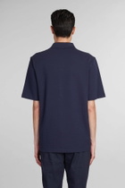 Lanvin Polo In Blue Cotton