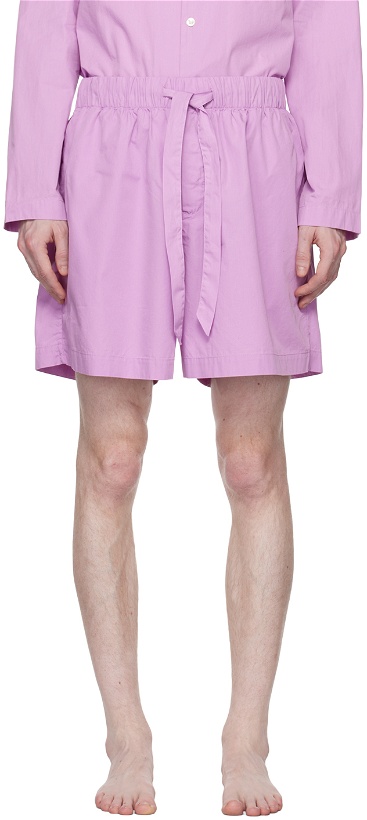 Photo: Tekla Pink Stonewashed Pyjama Shorts
