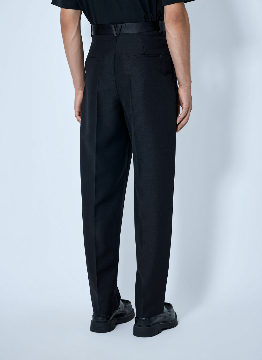 Bottega Veneta Mohair Wool Canvas Trousers
