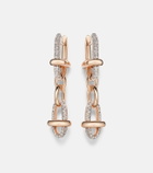 Pomellato Iconica 18kt rose gold drop earrings with diamonds