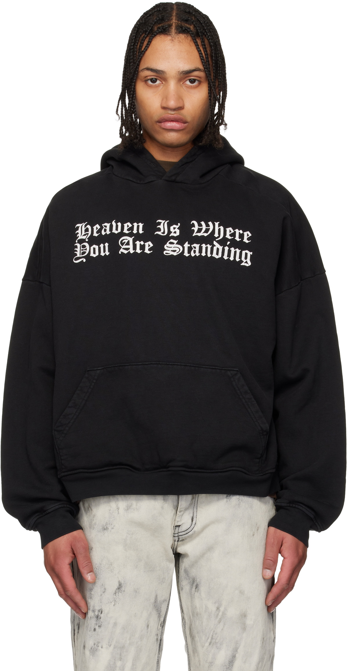 ALEXANDER DIGENOVA Black 'A New World' Hoodie Alexander Digenova ALEXANDER DIGENOVA Black 'A New World' Hoodie Alexander Digenova