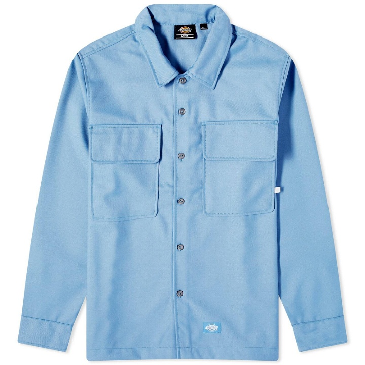 Photo: Dickies Men's Premium Collection Work Overshirt in Ashley Blue