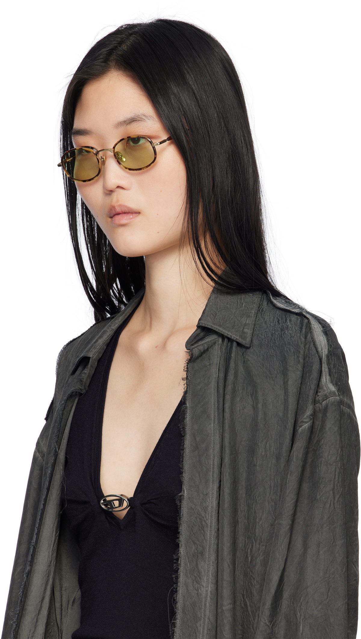 BONNIE CLYDE Brown & Gold Bicycle Sunglasses