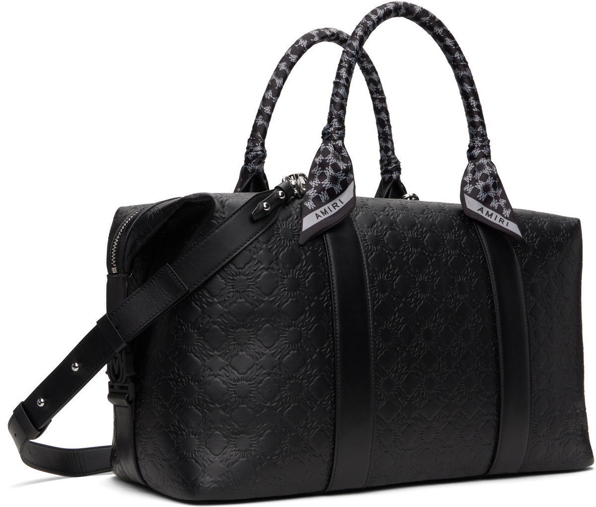 AMIRI MA QUAD レザーダッフルバッグ（ブラック） AMIRI Black 'MA' Quad Leather Duffle Bag Amiri
