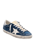 Golden Goose Super Star Suede Sneakers, Blue
