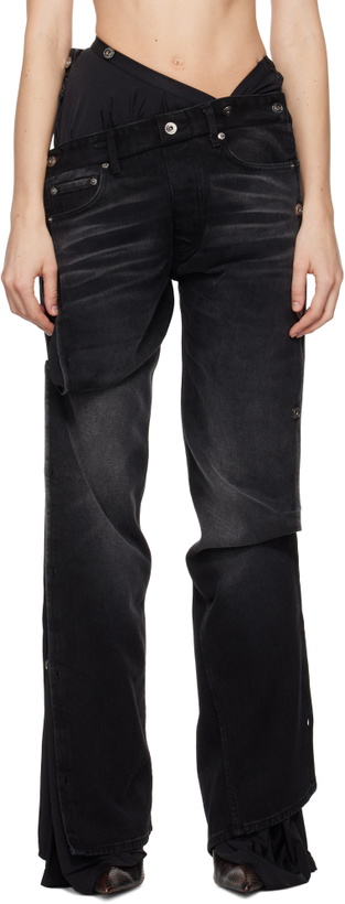 Photo: Y/Project Black Collapsed Waist Jeans