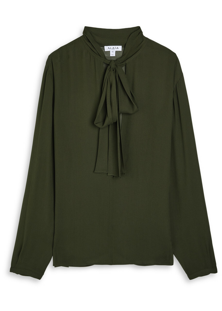 【Alaia】ウールアンドカシミヤ hoodスカーフ Alaïa Wool and cashmere hooded scarf ALAÏA