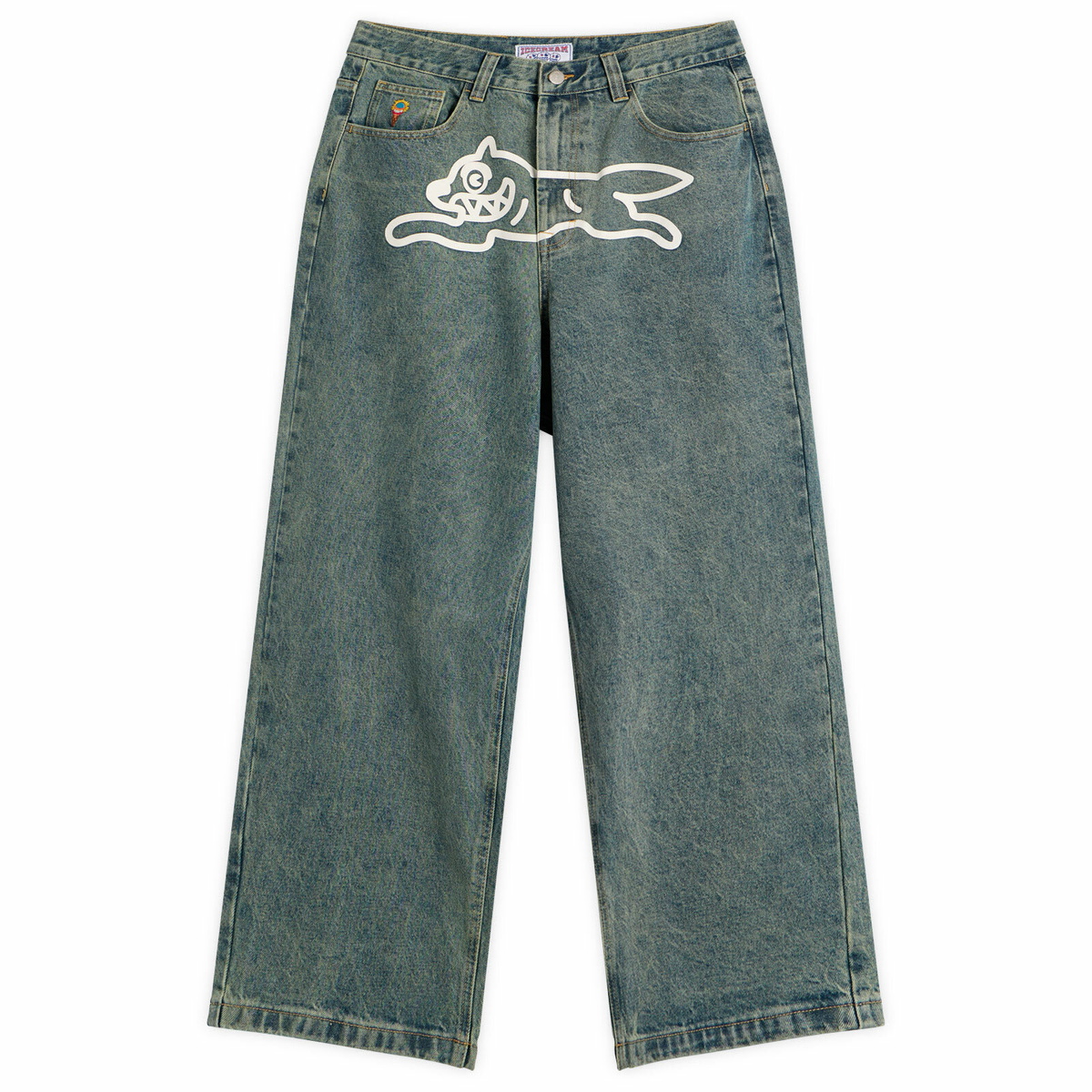 ICECREAM Men's Running Dog Triple Scoop Denim Pant in Vintage Wash