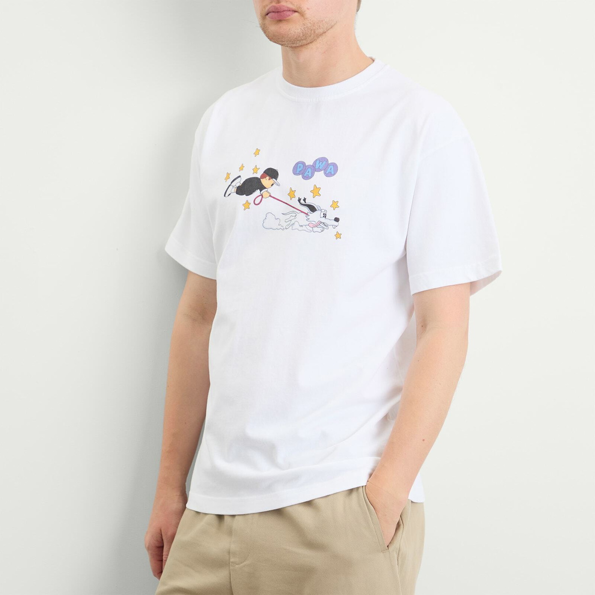 Pawa Speed Sports Men's Walkies T-Shirt in White