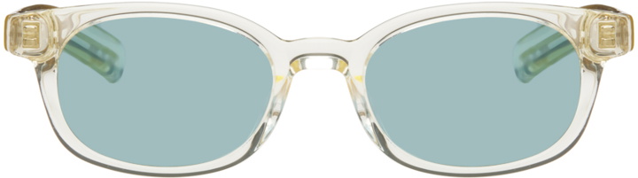 Photo: FLATLIST EYEWEAR Blue 'Le Boucheron' Sunglasses