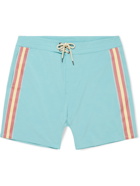 Faherty - Mid-Length Striped Swim Shorts - Green