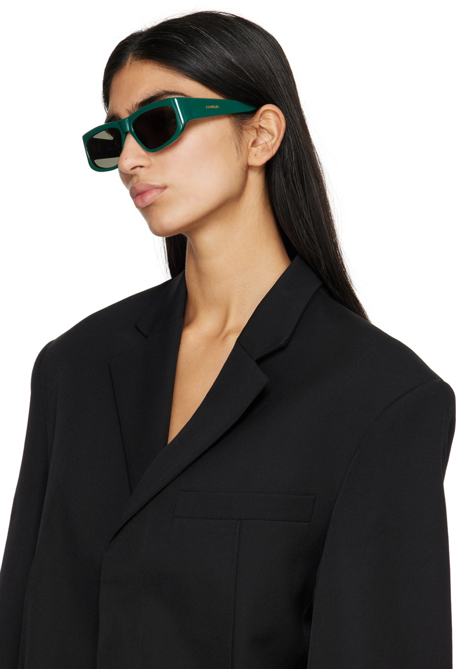 JACQUEMUS Green 'Les Pilota' Sunglasses Jacquemus