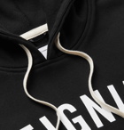 Reigning Champ - Logo-Print Loopback Cotton-Jersey Hoodie - Black
