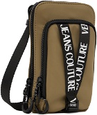 Versace Jeans Couture Tan V-Webbing Bag
